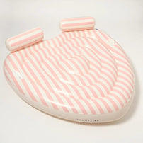 SunnyLife Luxe Lie-On Float - Stole My Heart Pink Stripe, Shop Sweet Lulu