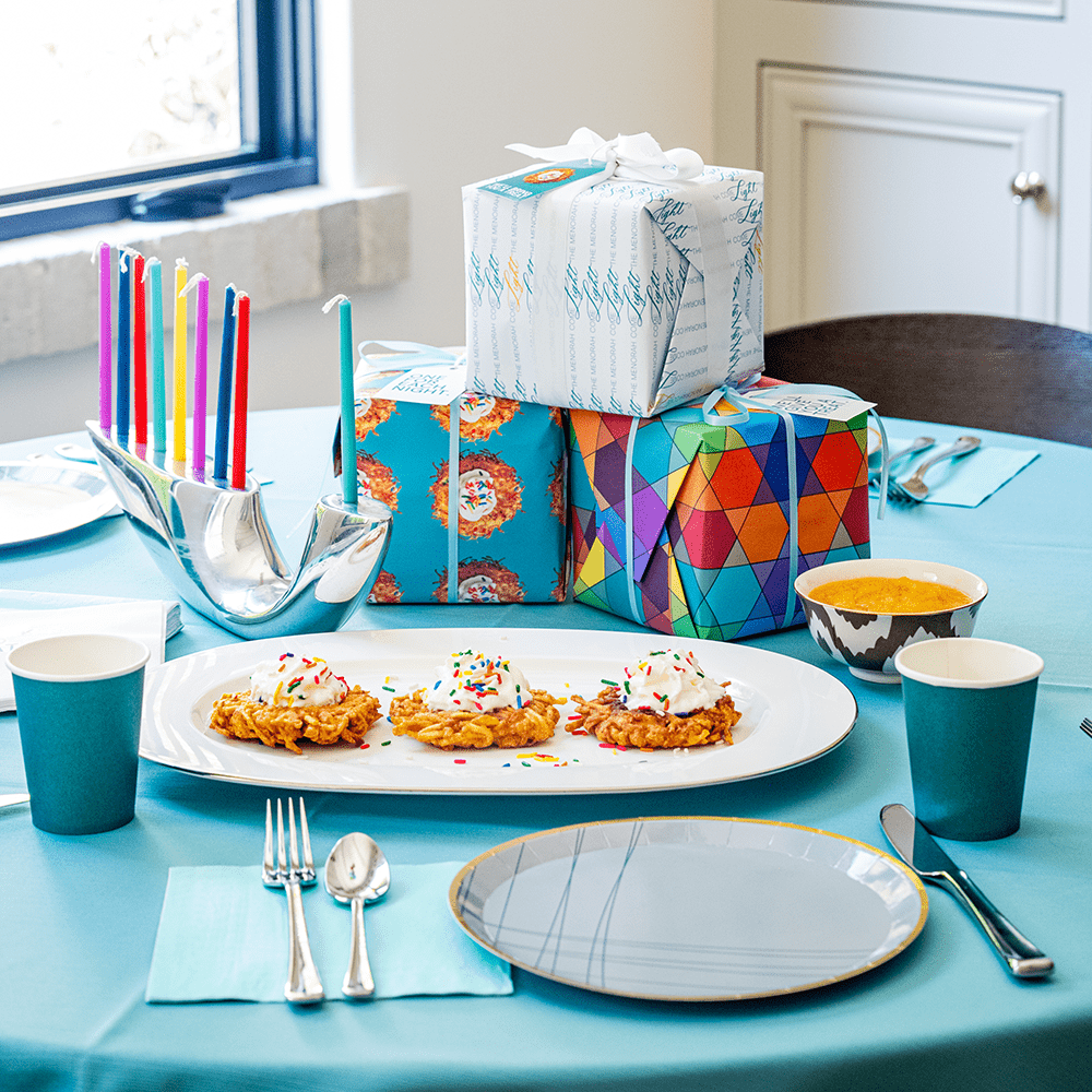 Light the Menorah Hanukkah Gift Wrap, Shop Sweet Lulu