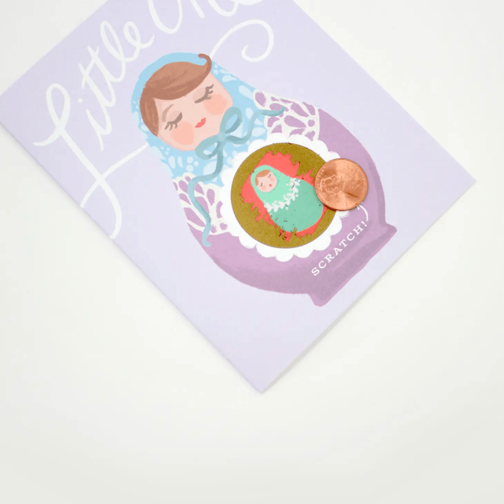 Nesting Doll Hidden Message New Baby/Pregnancy Card - Shop Sweet Lulu