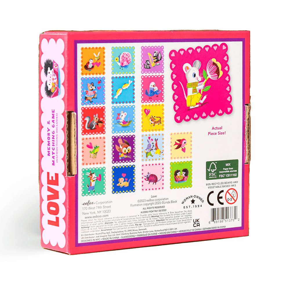 Love Little Square Memory Game, Shop Sweet Lulu