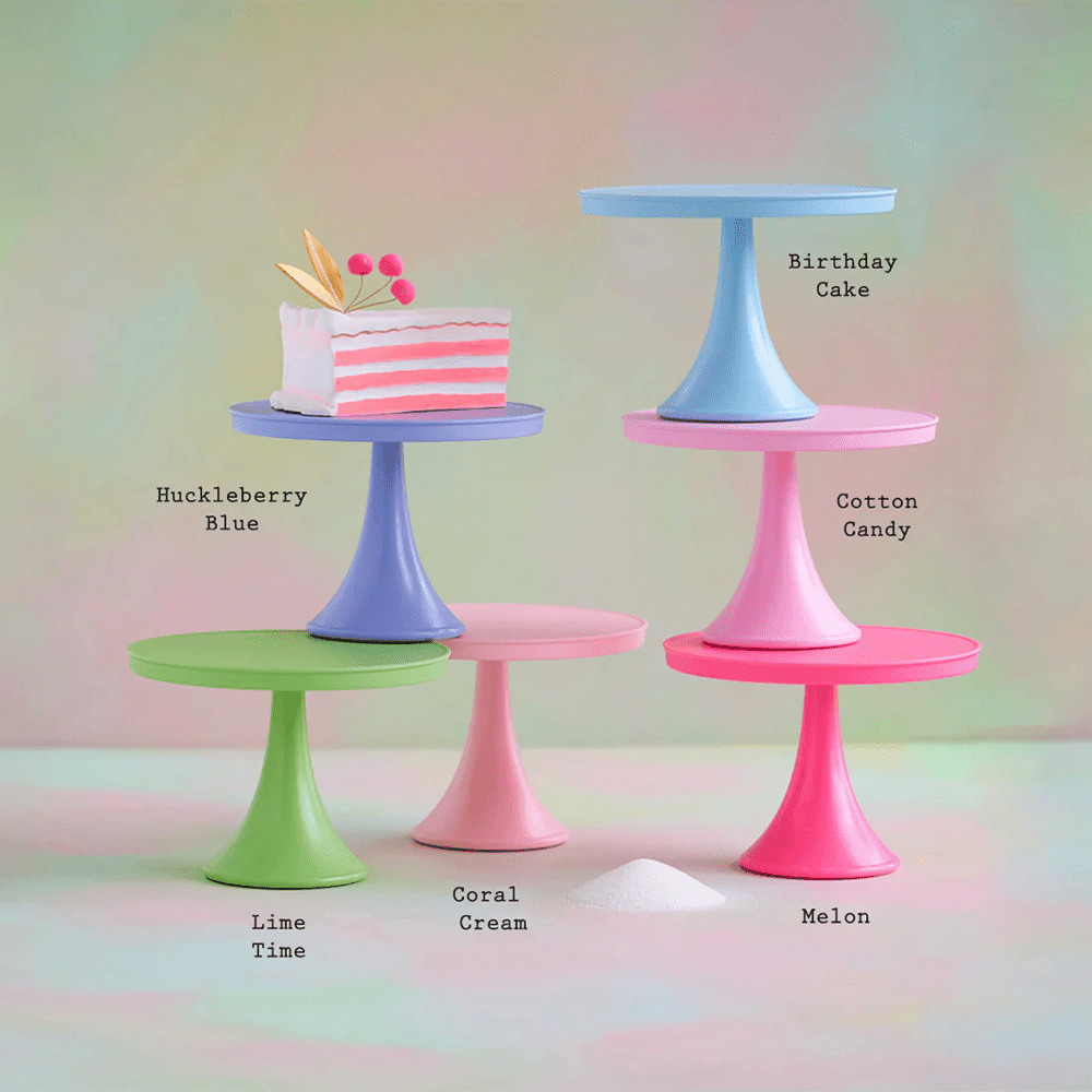 Melamine Rainbow Cake Plates, Large - 6 Color Options, Shop Sweet Lulu