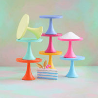 Melamine Rainbow Cake Plates, Medium - 8 Color Options, Shop Sweet Lulu