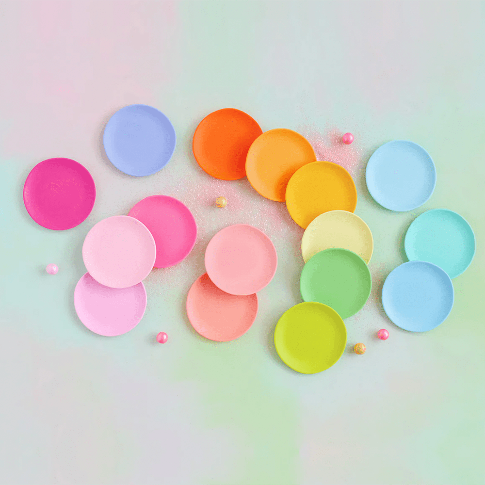 Melamine Rainbow Dessert Plate - 16 Color Options, Shop Sweet Lulu