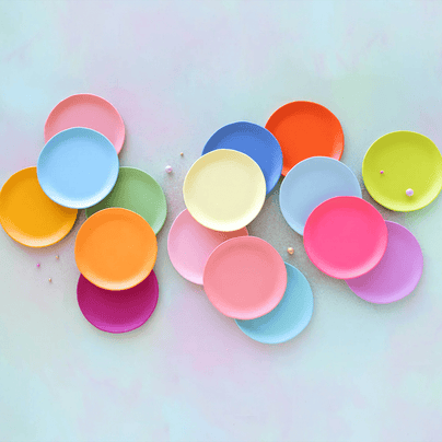 Melamine Rainbow Dinner Plate - 16 Color Options, Shop Sweet Lulu