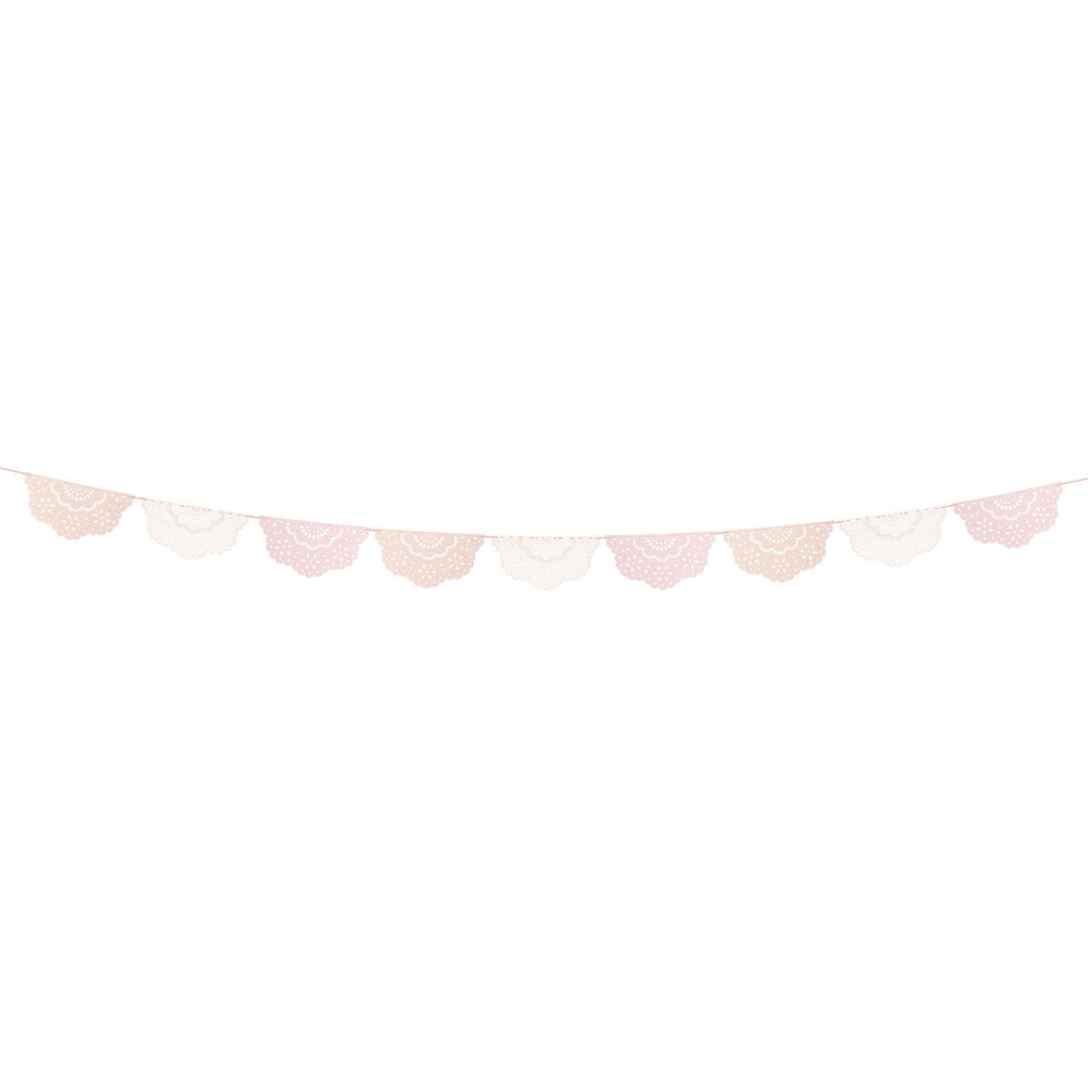 Meri Meri Broderie Anglaise Lace Multi Pennant Garland, Shop Sweet Lulu