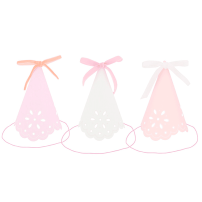 Meri Meri Broderie Anglaise Lace Party Hats, Shop Sweet Lulu