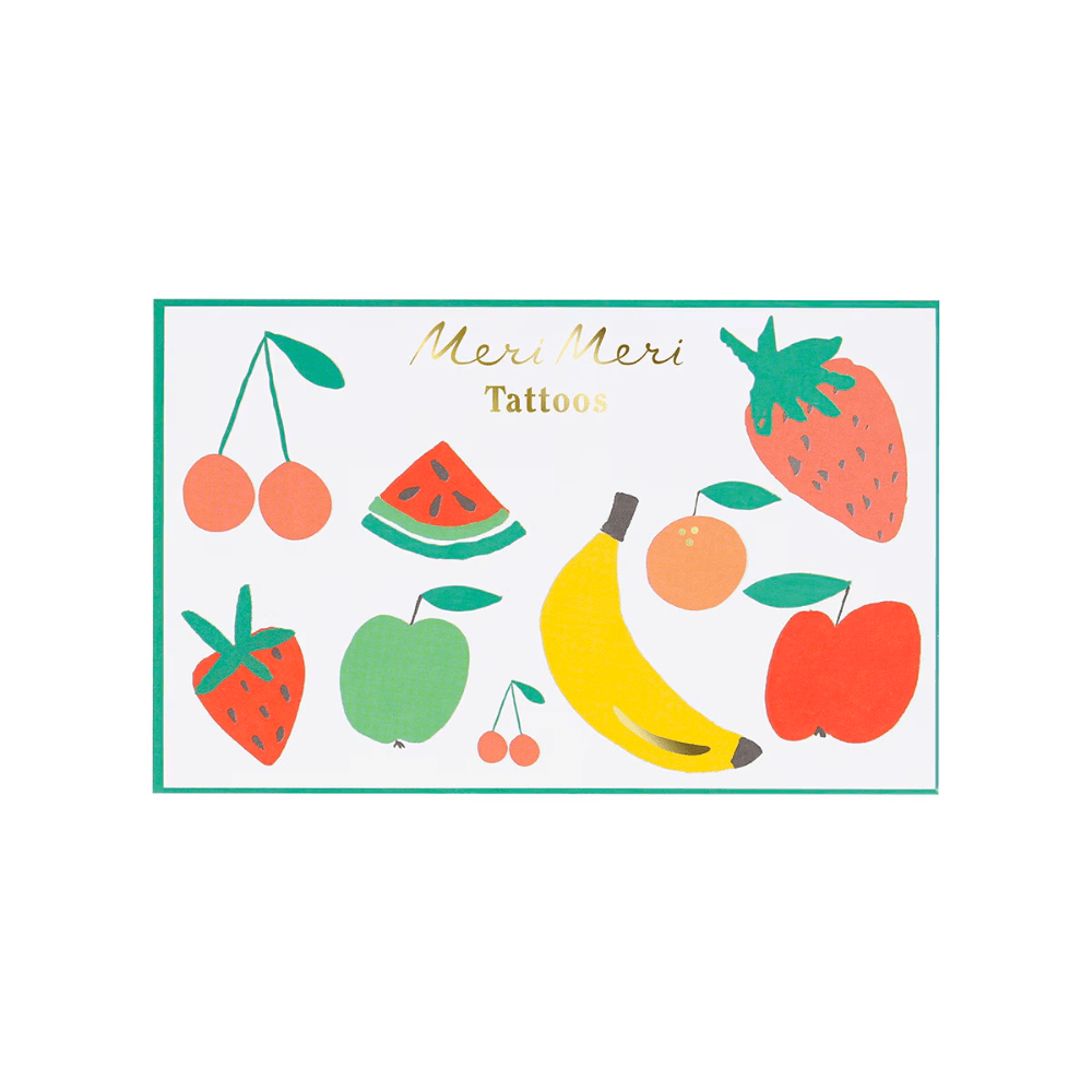 Meri Meri Fruit Temporary Tattoos, Shop Sweet Lulu