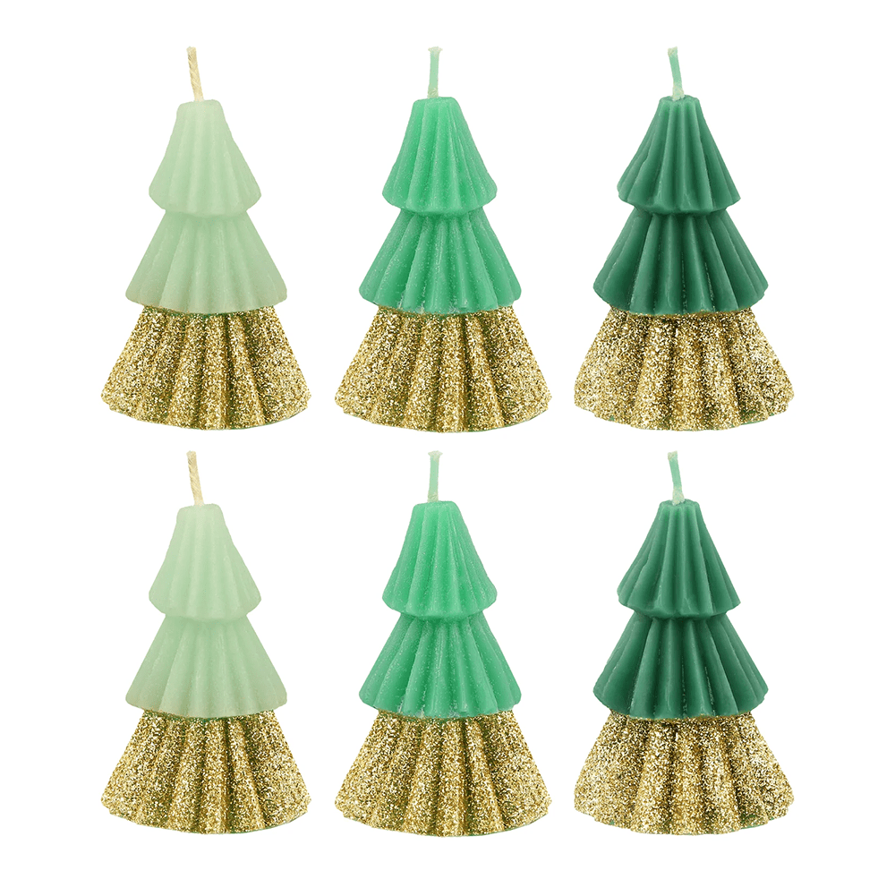 Chapeaux De Fête Meri Meri Sapin De Noël Frangés - Lot Multicolore
