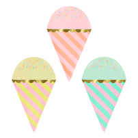 Meri Meri Ice Cream With Sprinkles Plates, Shop Sweet Lulu