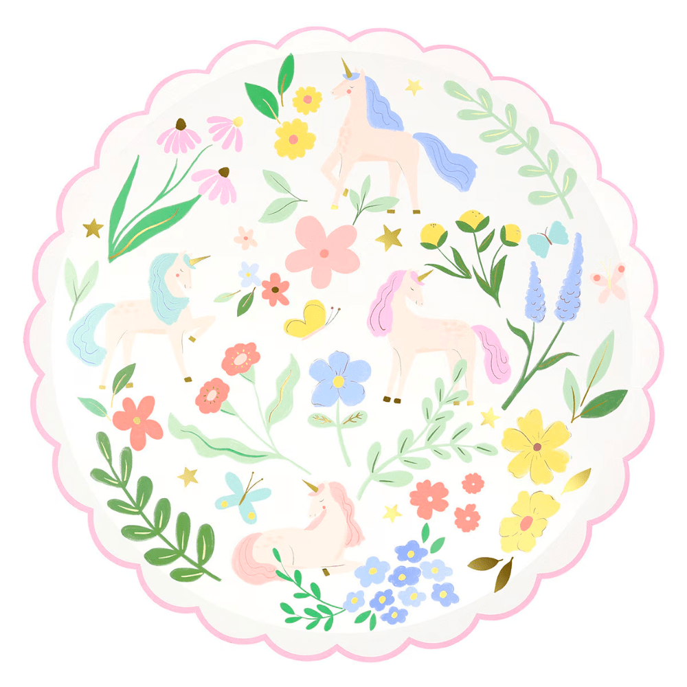 Meri Meri Meadow Unicorns Dinner Plates, Shop Sweet Lulu