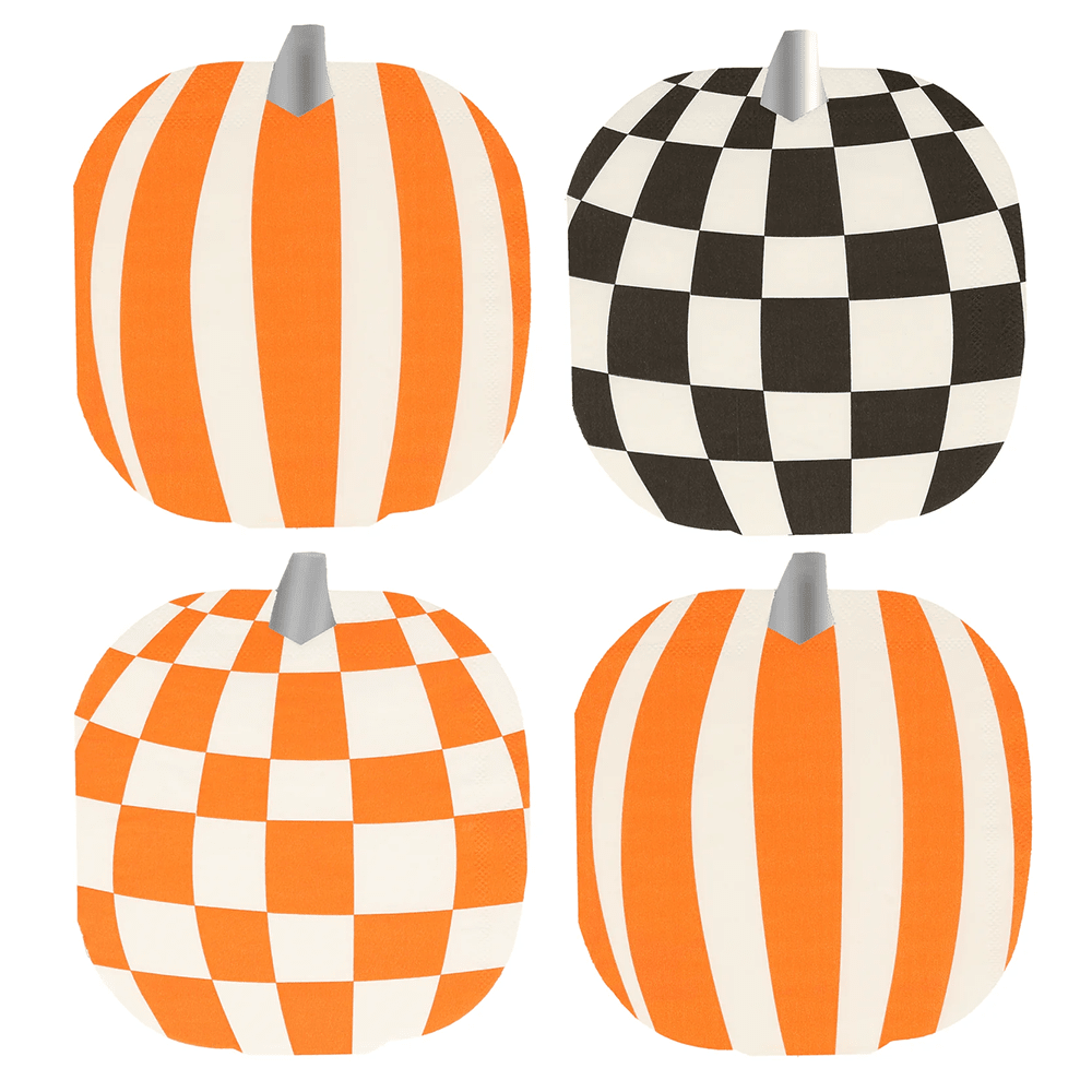 Meri Meri Mod Pattern Pumpkin Napkins, Shop Sweet Lulu