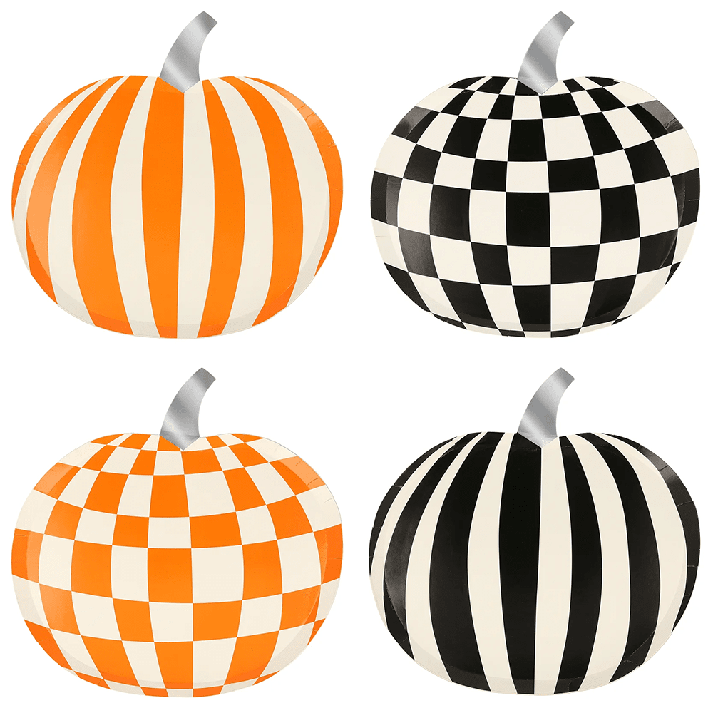 Meri Meri Mod Pattern Pumpkin Plates, Shop Sweet Lulu