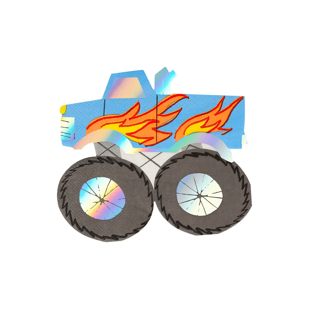 Meri Meri Monster Truck Napkins, Shop Sweet Lulu