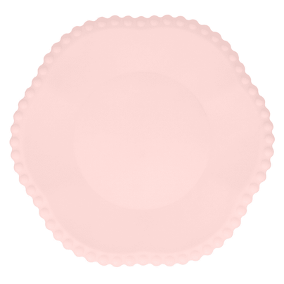 Meri Meri Pink Dot Edged Flower Compostable Dinner Plates