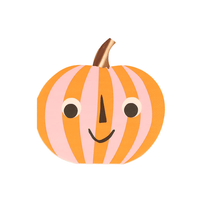 Meri Meri Pink & Orange Stripy Pumpkin Napkins, Shop Sweet Lulu