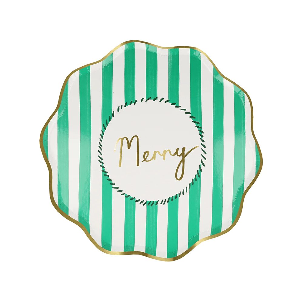 Meri Meri Holiday Striped Side Plates