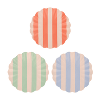 Meri Meri Stripy Reusable Bamboo Small Plates, Shop Sweet Lulu