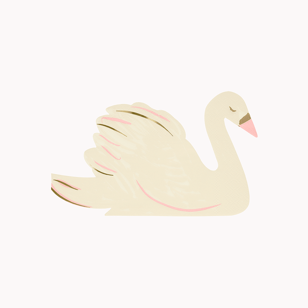 Meri Meri Swan Shaped Napkins, Shop Sweet Lulu
