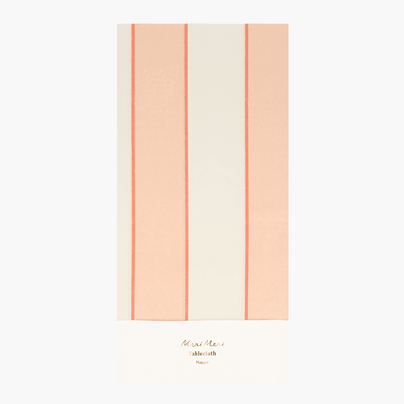 Meri Meri Tablecloth - Peach Stripe, Shop Sweet Lulu