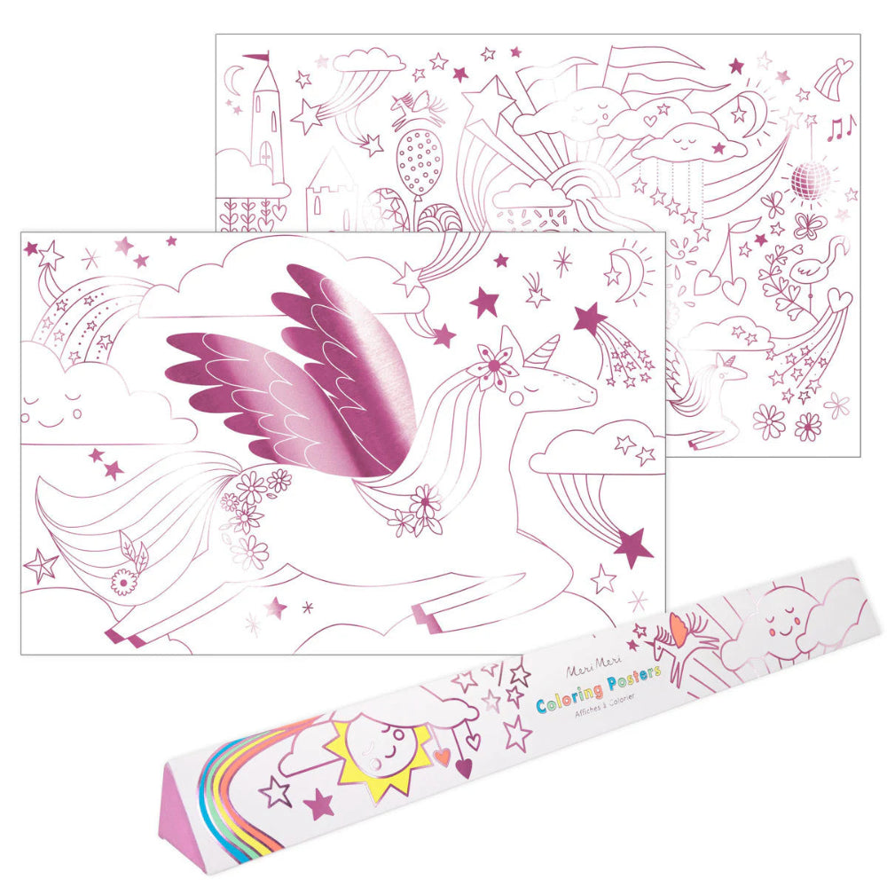 Meri Meri Unicorn Coloring Posters, Shop Sweet Lulu