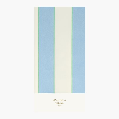 Meri Meri Tablecloth - Pale Blue Stripe, Shop Sweet Lulu