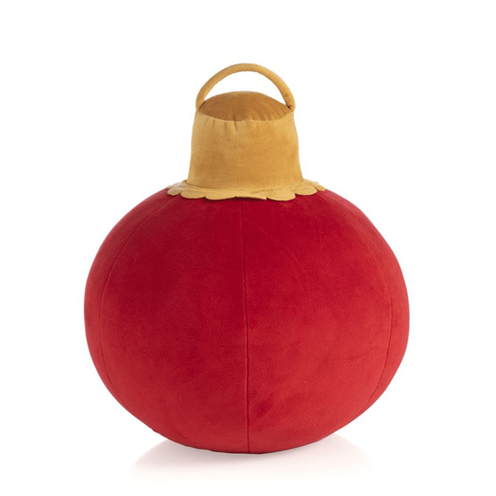 Merry Bauble Pillow, Red - 2 Size Options