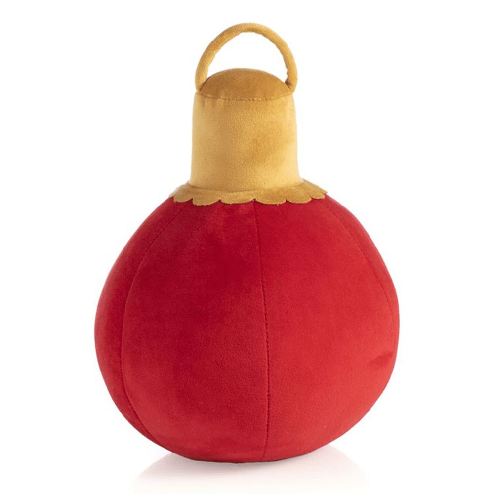 Merry Bauble Pillow, Red - 2 Size Options