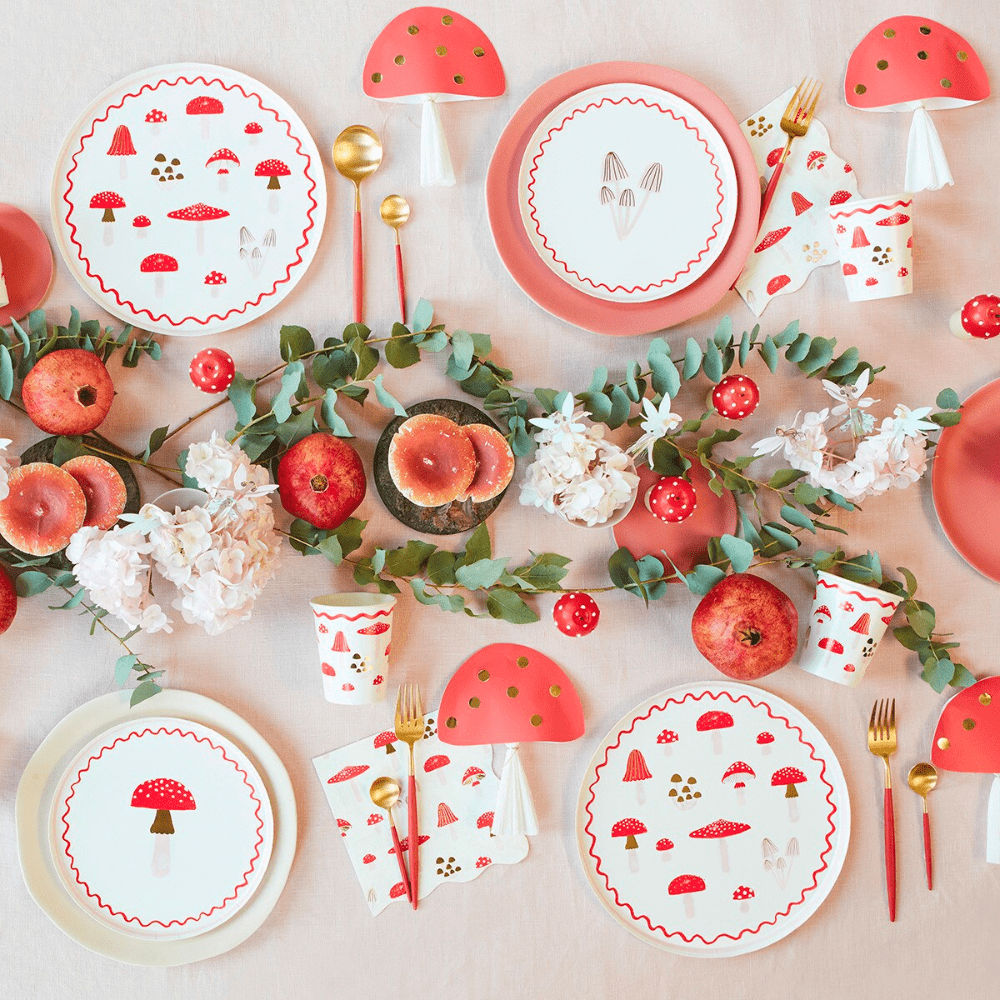 Meri Meri Merry Mushrooms Dinner Plates, Shop Sweet Lulu