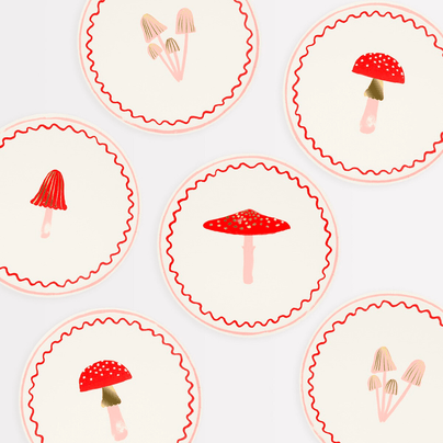 Meri Meri Merry Mushrooms Side Plates, Shop Sweet Lulu