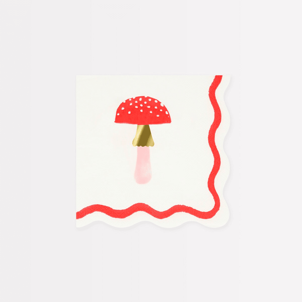 Meri Meri Merry Mushrooms Small Napkins, Shop Sweet Lulu