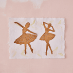 Metal Ballerina Ornament w/ Cut-Outs - 2 Style Options