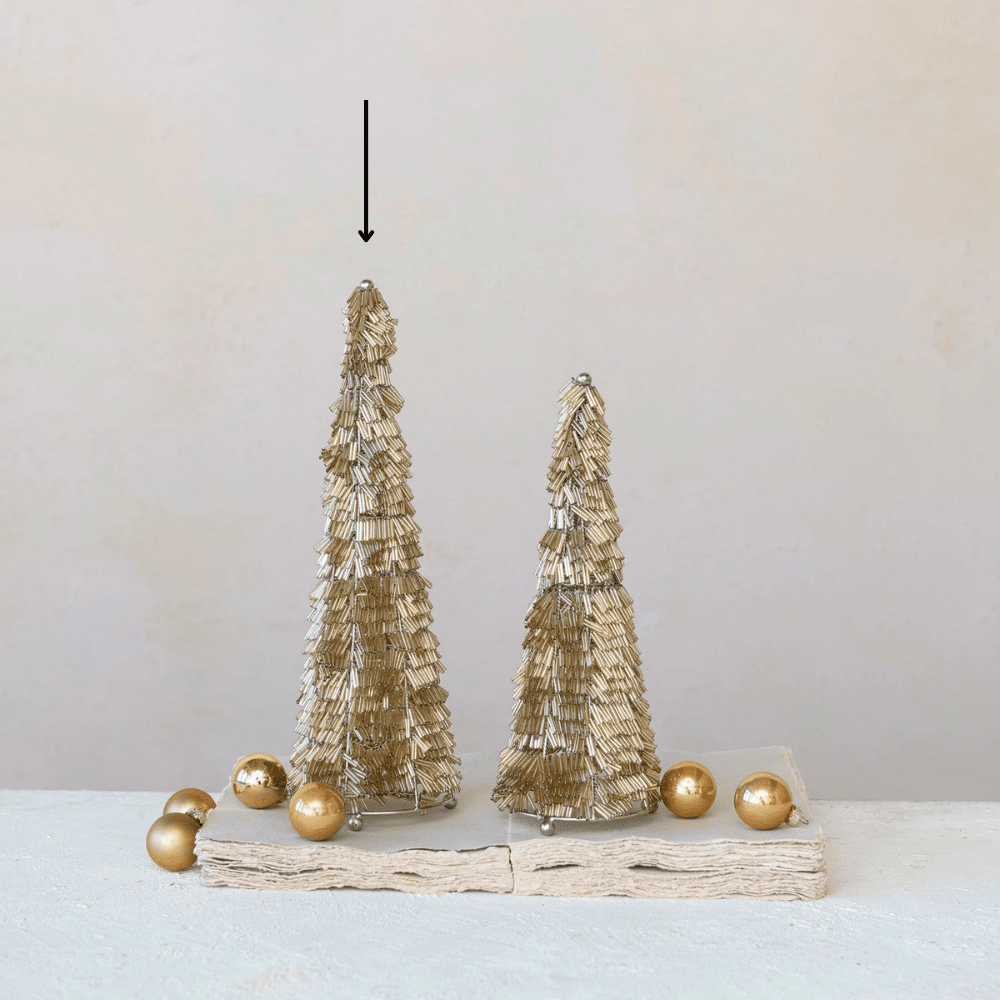 Metal & Glass Bead Christmas Tree, Shop Sweet Lulu