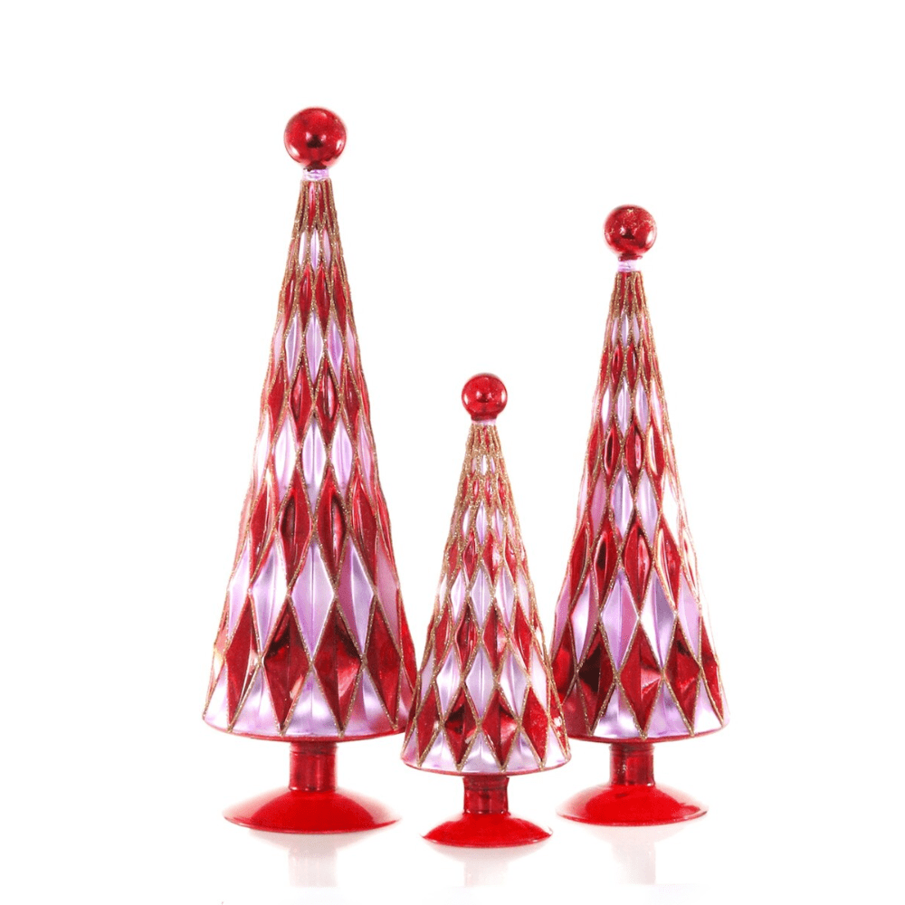 Mid-Centry Diamond Tree Set - Red Lilac, Shop Sweet Lulu