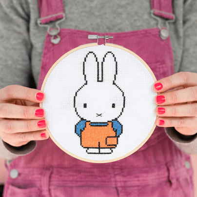 Miffy Dungaree Cross Stitch Kit, Shop Sweet Lulu