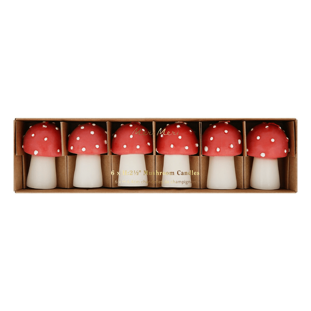 Meri Meri Mini Mushroom Candles, Shop Sweet Lulu