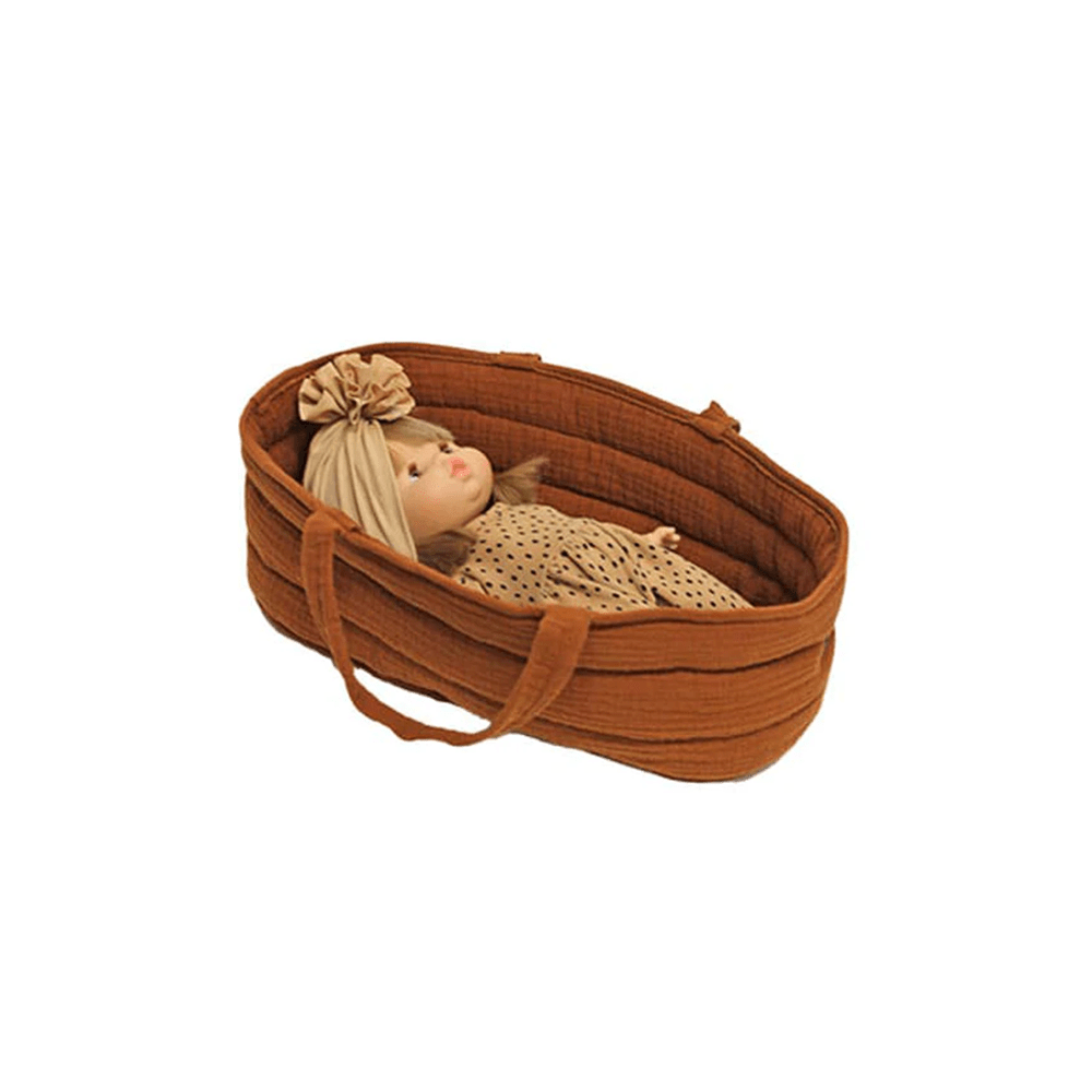 Cotton Gauze Bassinet for Dolls - Cognac, Shop Sweet Lulu