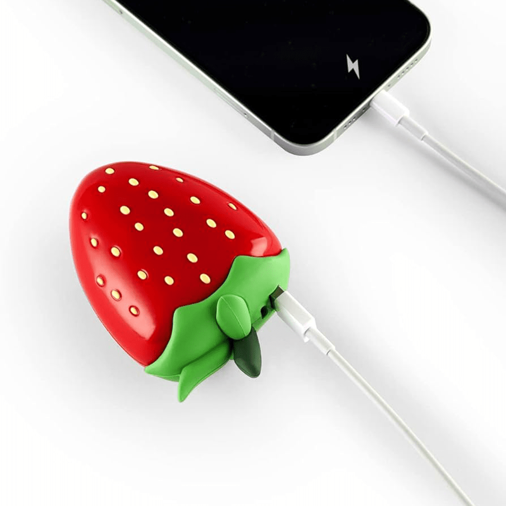 Mojipower Strawberry Portable Charger, Shop Sweet Lulu