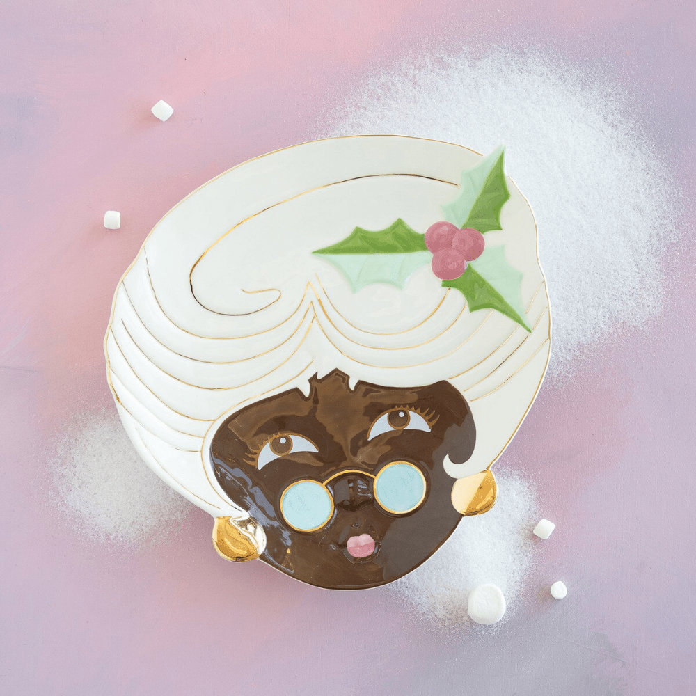 Mrs. Papa Noel Cookie Platter - Black, Shop Sweet Lulu