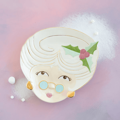 Mrs. Papa Noel Cookie Platter - Cream, Shop Sweet Lulu
