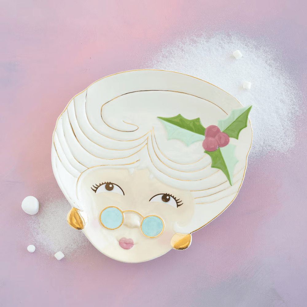 Mrs. Papa Noel Cookie Platter - Cream, Shop Sweet Lulu