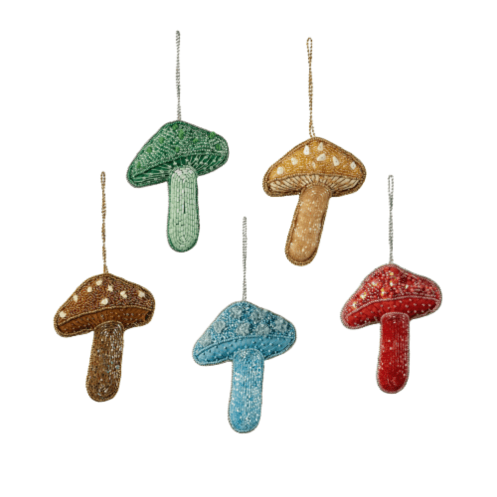 Mushroom Ornament - 5 Color Options, Shop Sweet Lulu