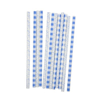 My Mind's Eye Blue Plaid Floral Reusable Straws, Shop Sweet Lulu