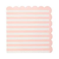 My Mind's Eye Pink Striped Scalloped Cocktail Napkins, Shop Sweet Lulu