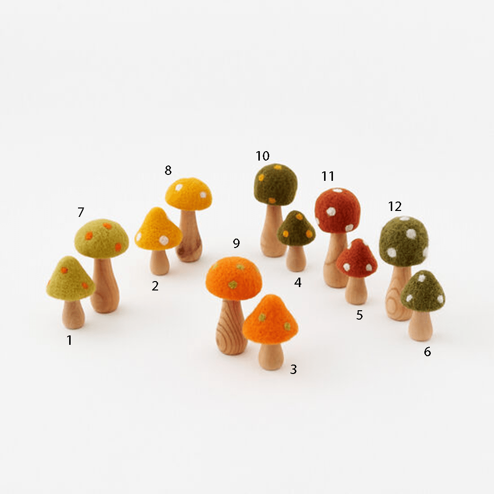 Natural Wood Stem Mushroom - 12 Style Options, Shop Sweet Lulu