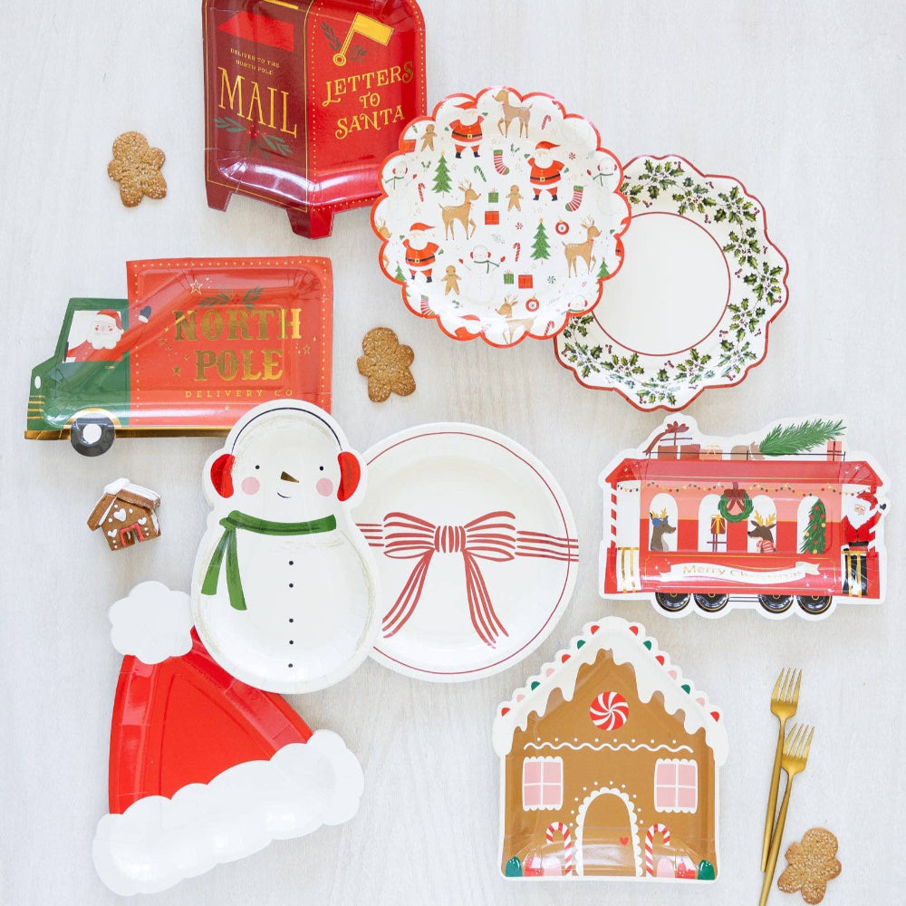 North Pole Delivery Truck Die-Cut Plates, Shop Sweet Lulu