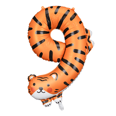 Number 9 Balloon - Tiger, Shop Sweet Lulu