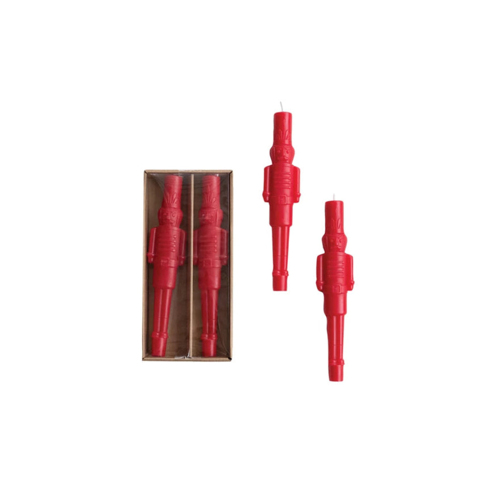 Nutcracker Shaped Taper Candles - Red, Shop Sweet Lulu