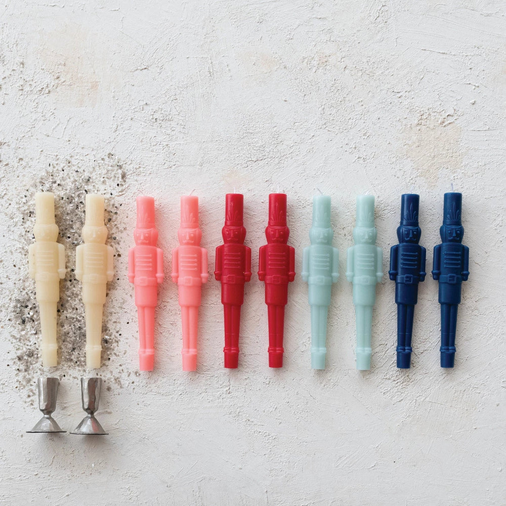 Nutcracker Shaped Taper Candles - Mint, Shop Sweet Lulu