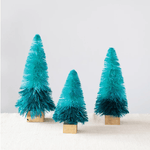Ombre Sisal Bottle Brush Trees, Set of 3 - Blue, Shop Sweet Lulu