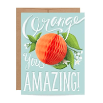 "Orange You Amazing" Thank You/Friendship Card - Shop Sweet Lulu